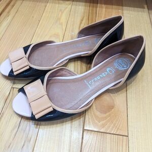 Jeffrey Campbell peep toe flats